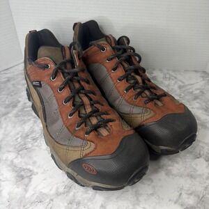 Oboz B-Dry Low-Top Hiking Shoes Lug Sole Brown/Tan/Black Mens US 14